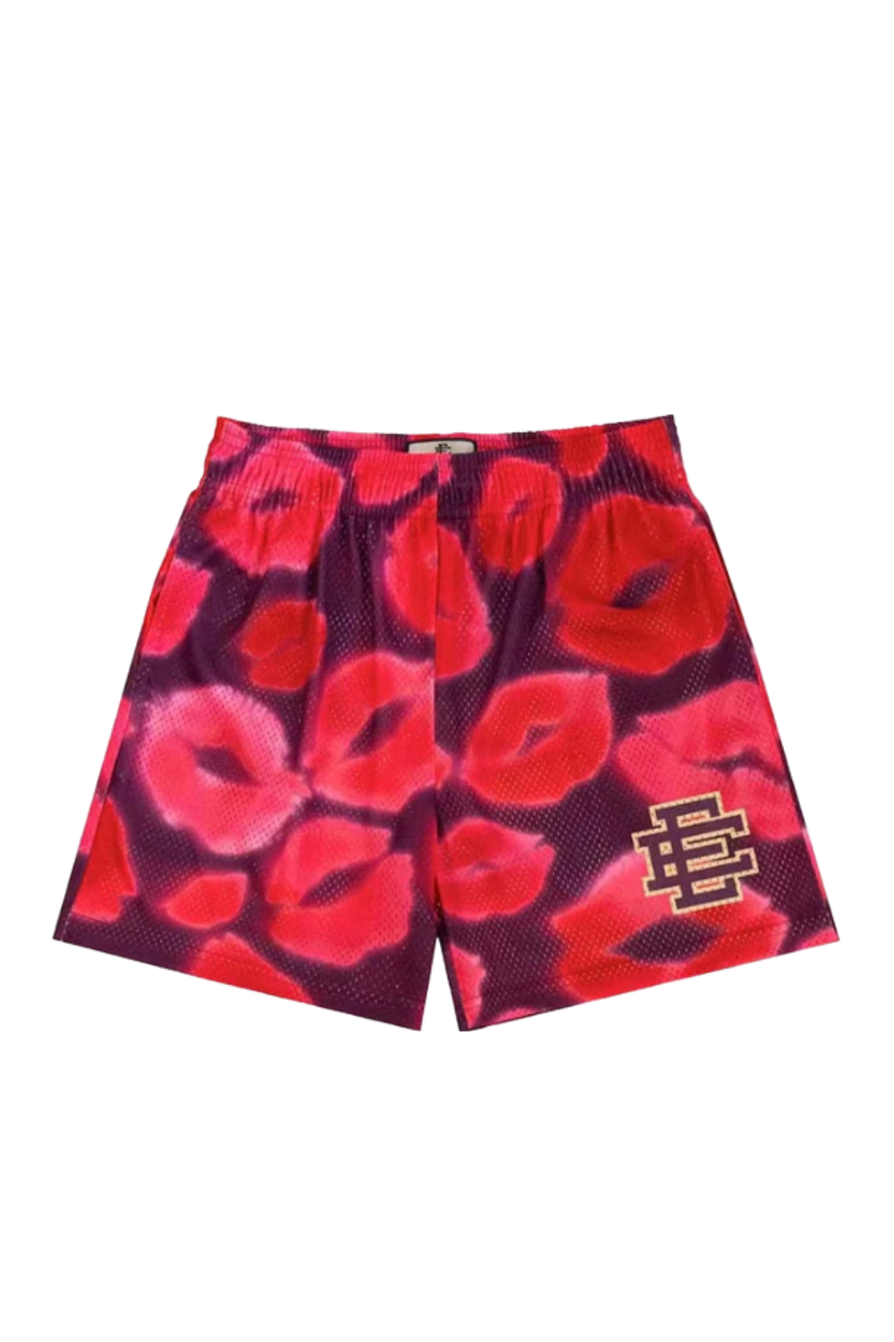 EE Kiss Lipstick Mesh Shorts