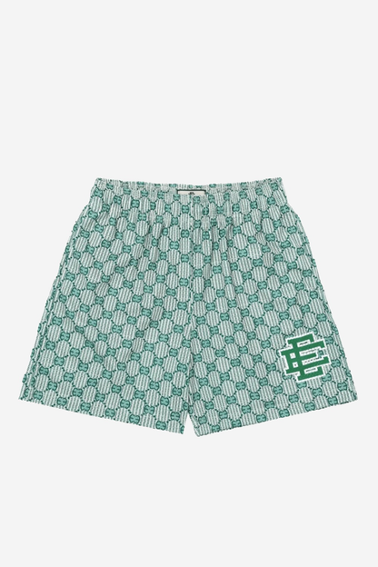 EE Grid Print Mesh Shorts