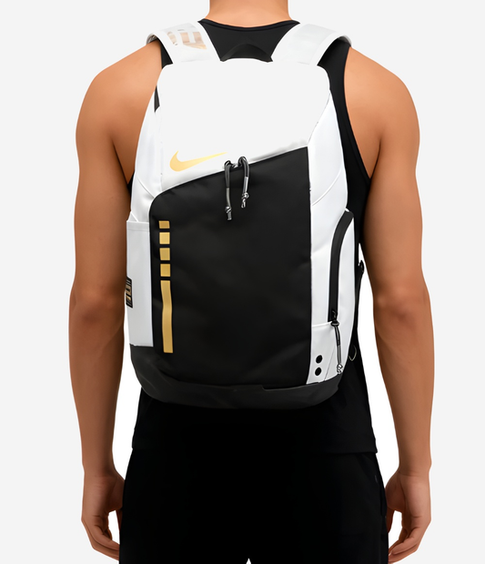 Elite Backpack White Gold